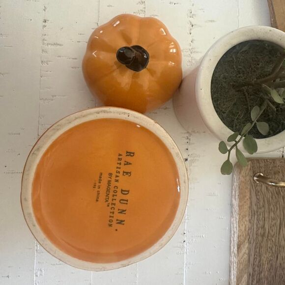 Rae Dunn Orange PUMPKIN SPICE Canister Jar with Lid | Fall Farmhouse Decor - Picture 3 of 6